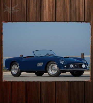 Металлическая табличка Ferrari 250 GT LWB California Spyder (covered headlights)